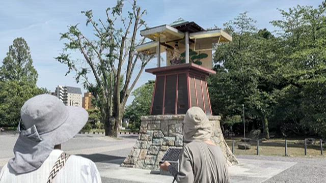 岡崎城　からくり時計　能を舞うの記事動画