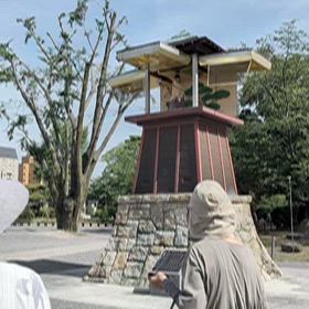 岡崎城　からくり時計　能を舞うの画像