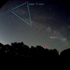 天の川 タイムラプス動画 (スマホで撮る星々) 効果再編集編の画像