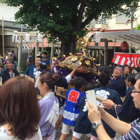 スサノオ神社・天王祭・神輿振りと白馬の画像