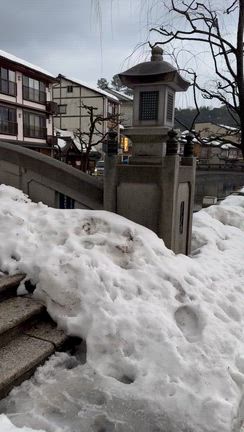 雪の城崎温泉バス旅行の記事動画