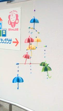 傘のモビール☔の記事動画