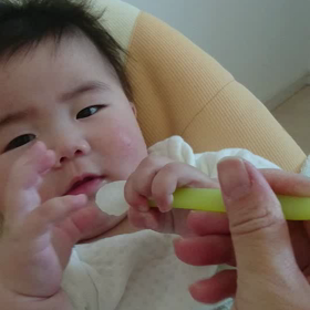 離乳食スタート✌の画像