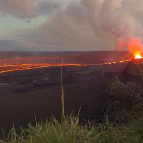 キラウエア火口の噴火を見に行くの画像