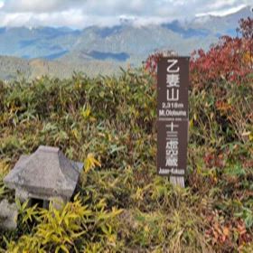 乙妻山草刈り…山頂からのロケーションの画像