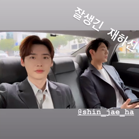 ジョンソク君Instagramストーリーの画像