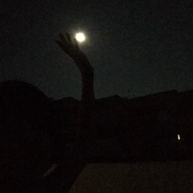 ヴァイオリンと月遊びの画像