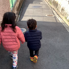 公園までお散歩の画像