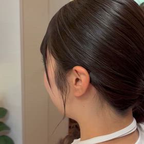 花火大会に行くためのヘアセットの画像