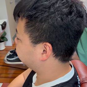 メンズヘアフェードカットの画像