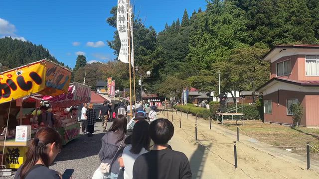 古殿八幡神社例大祭（流鏑馬・宵祭り）に行く・・・の巻26/10/10の記事動画