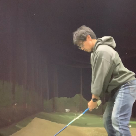 ゴルフの練習の画像