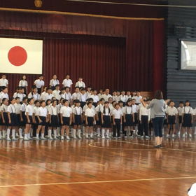 連合音楽会の校内発表会の画像