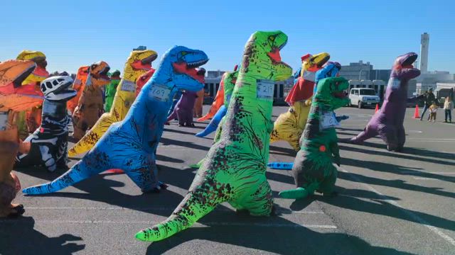 ティラノサウルスレース、完走！！の記事動画