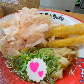 ハートが可愛いうどん❤️の画像