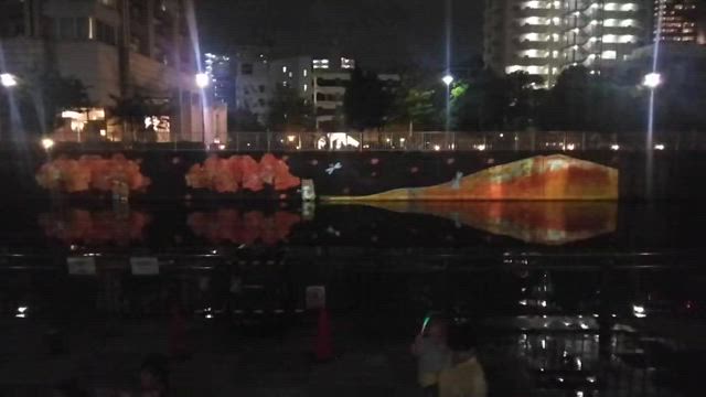 品川区西五反田の理容室さん目黒川･夢まつりを見るの記事動画