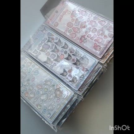 話題のパッケージごと保管できるシール収納♡今日購入したシール♡の記事動画