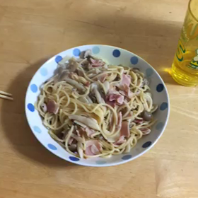 初！料理作り〜パスタ〜の画像