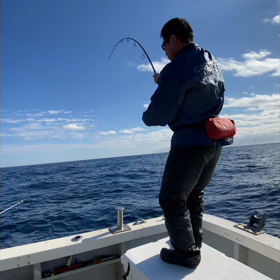 マグロの遠投用ロッドの画像