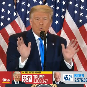 Donald J Trumph fake victory declarationの画像