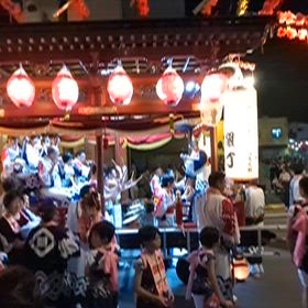 花輪ばやし②「組丁の駅前入場」の画像