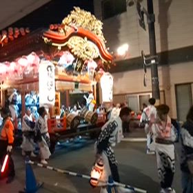 花輪ばやし③「駅前入場。」の画像
