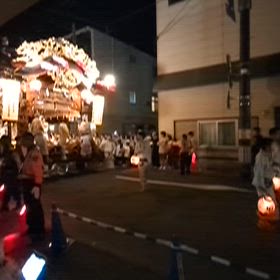 花輪ばやし⑥「谷地田町駅前入場。」の画像