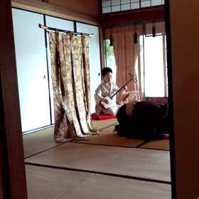 今年の夏の座敷での『かざおりゑぼし』の画像