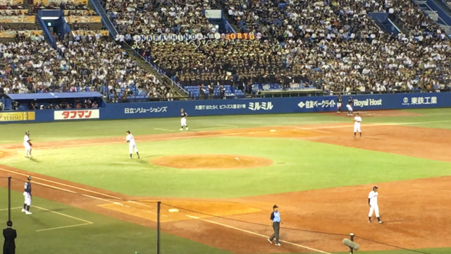 高校代表大学代表との壮行試合を神宮球場で観戦。の記事動画