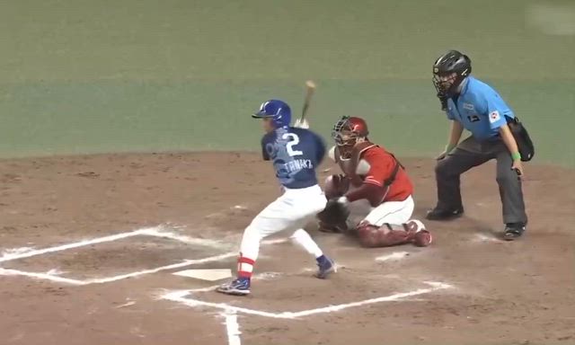 ファーストの捕球の為の準備の記事動画