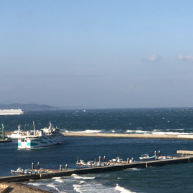 伊良湖シーパークホテルから見える風景の画像