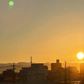秋晴れ  夕陽 キレイだったからの画像