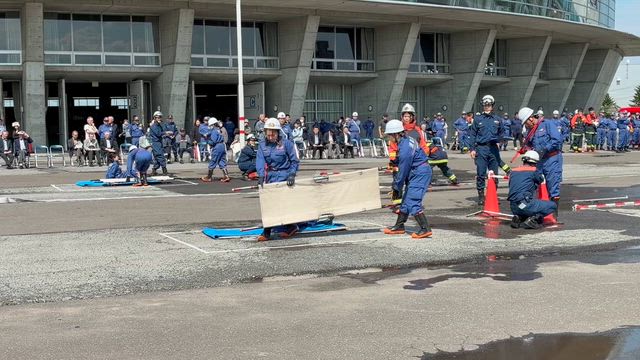 【札幌市東消防総合訓練大会見学】☆の記事動画
