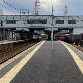 通過電車ですご注意くださいの画像
