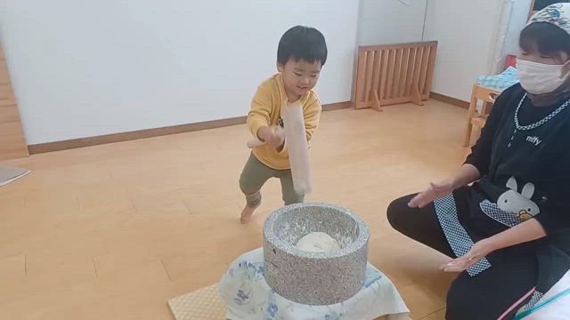 今日は餅つき(^^♪ 〜鉄砲町 〜の記事動画