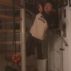 ぶら下がるしかないの画像
