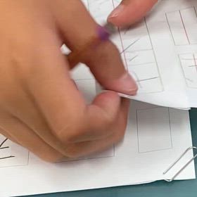 初めての清書の画像