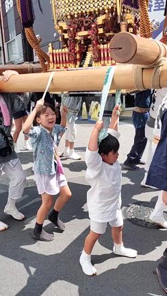 亀戸天神社例大祭　キッズの記事動画