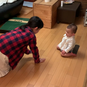 ハイハイ獲得の画像