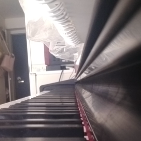 練習の合間の息抜きの画像