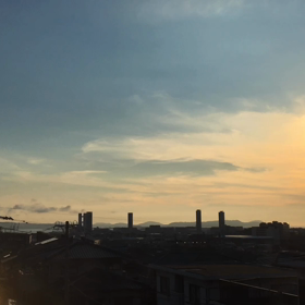 今日の福岡夕陽（タイムラプス）の画像