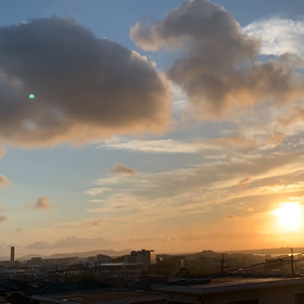 博多湾夕景　タイムラプスの画像