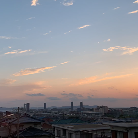 昨日の夕景　タイムラプスの画像