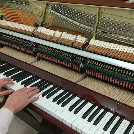 新しいアップライトピアノ！調律後の整ってる音！の記事動画