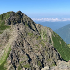 間ノ岳  ジャンダルム  奥穂高岳山頂からの景色動画の画像
