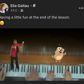 楽しかったレッスン❣️連弾で締めくくるの巻の画像