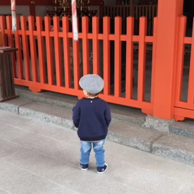 1歳児の参拝の仕方⛩成長しましたの画像