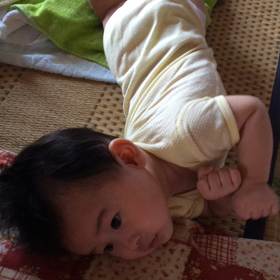 寝返りまであとちょっと！の画像