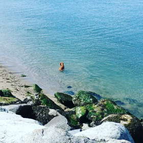 Kitsilano beach in Vancouver.☆.｡.:*・°の画像