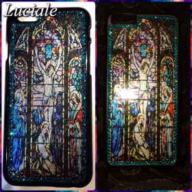 ステンドガラス風iPhoneカバー✨の画像